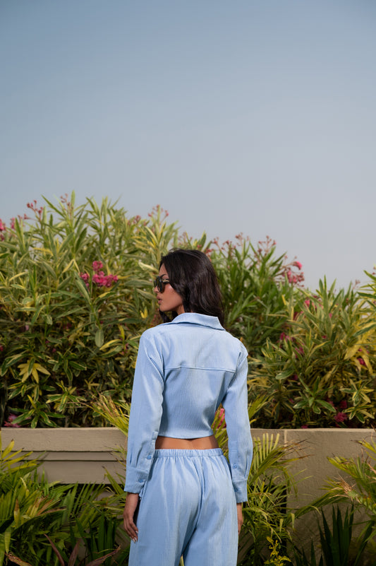 TEXTURED POPLIN WRAP SET