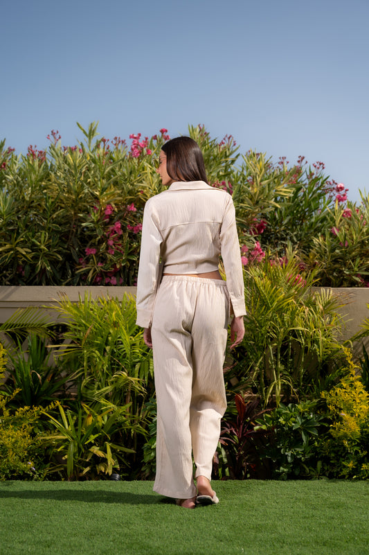 TEXTURED POPLIN WRAP SET