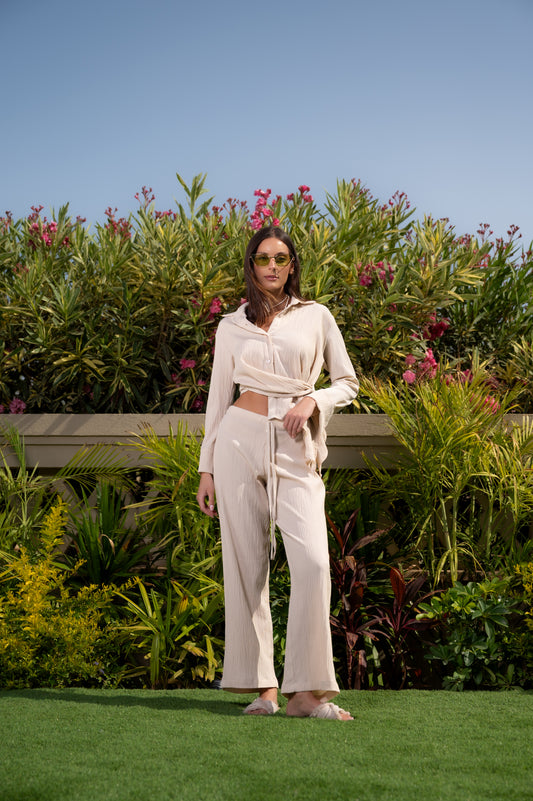 TEXTURED POPLIN WRAP SET